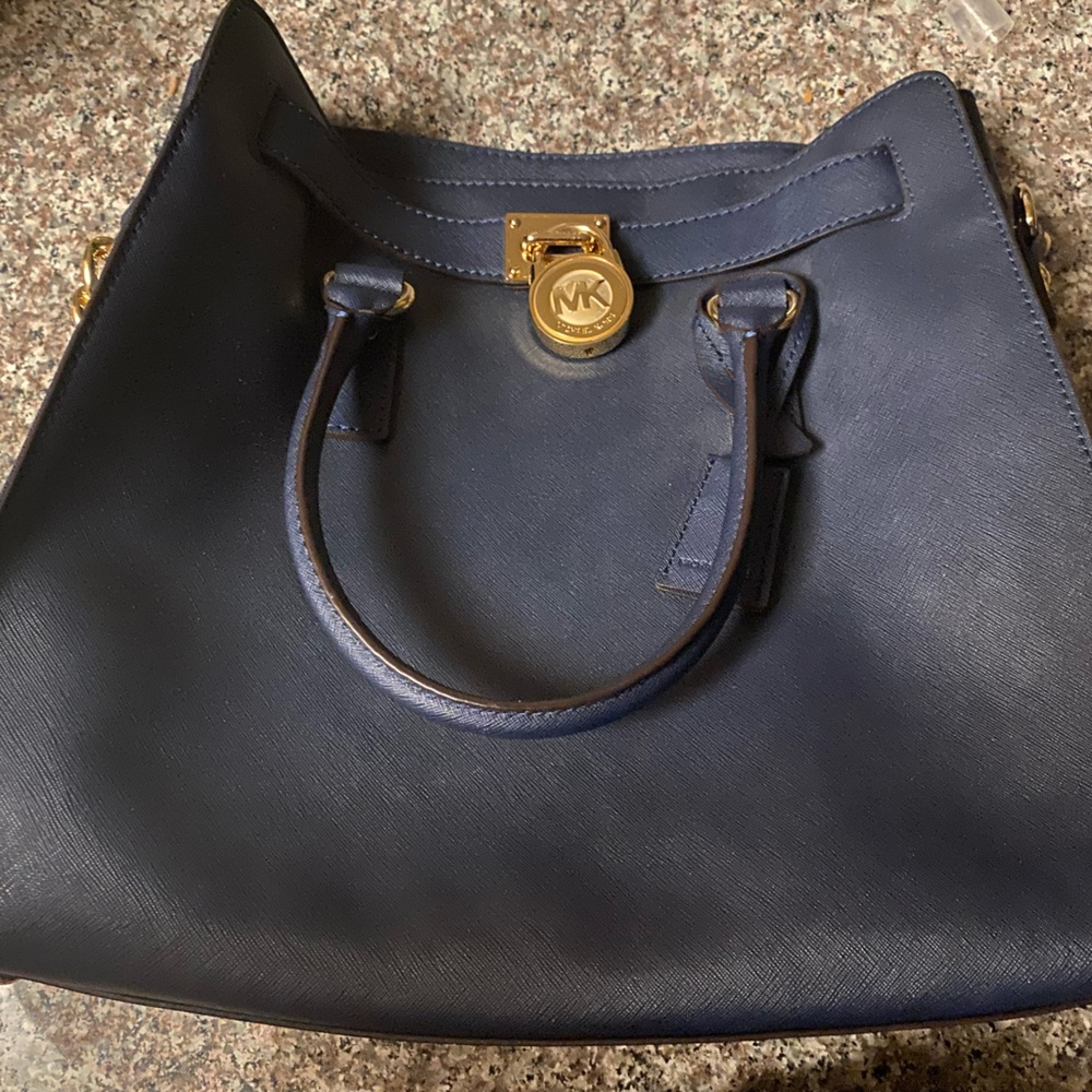 Michael Kors Navy Hamilton Bag